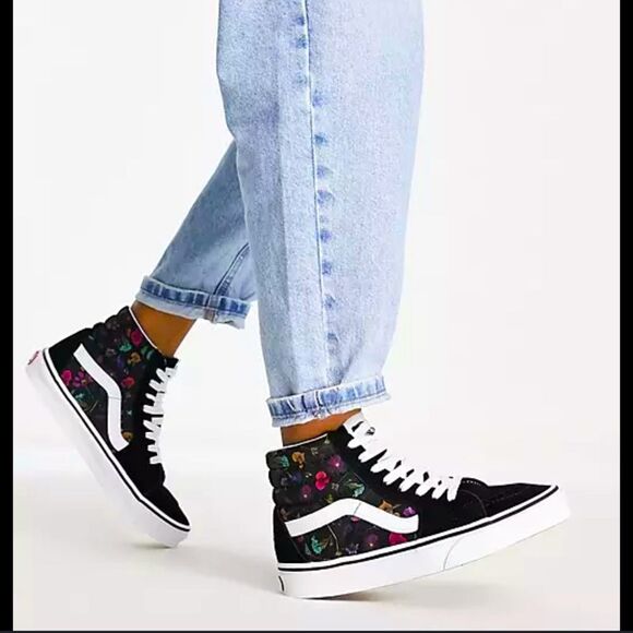 Vans Shoes - Vans Sk8-Hi Shoes Sneakers Unisex Men's 6 Women's 7.5 Skate Floral Print Casual